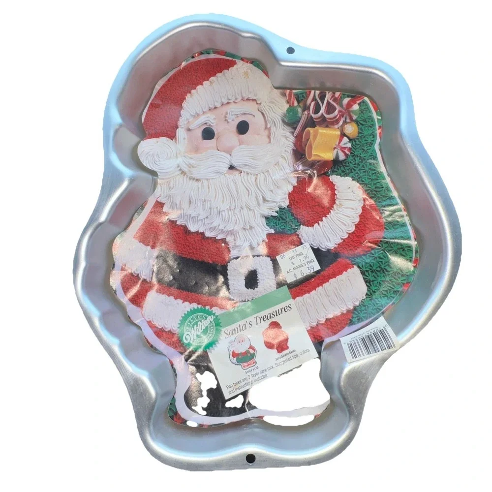 Vintage Wilton 1993 Santa Claus Cake Pan Baking Mold Aluminum 2105 9333 Not Used